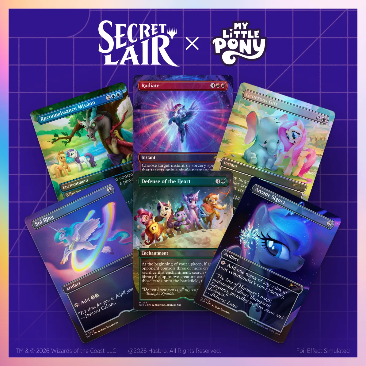 Secret Lair x My Little Pony: Friendship is Magic Foil Edition, Secret Lair, foil